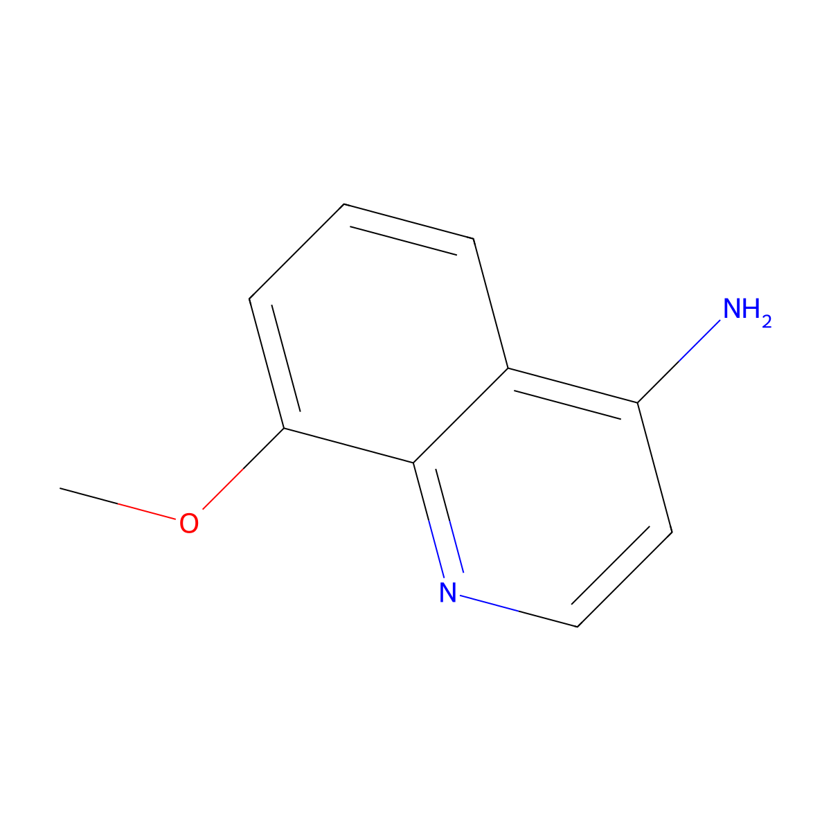 8-Methoxyquinolin-4-amine molecular structure, CAS 220844-65-5