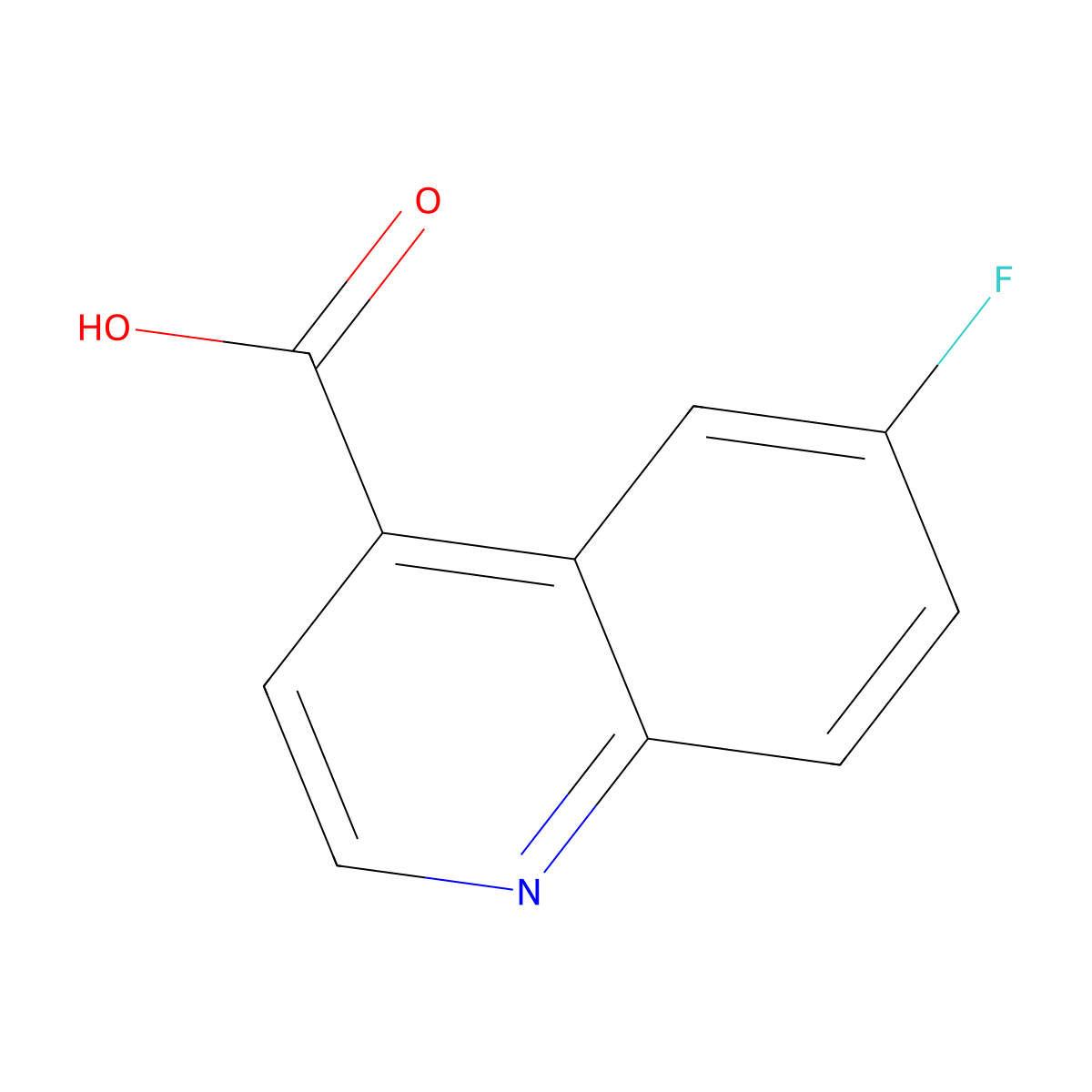 6-Fluoroquinoline-4-carboxylic acid molecular structure, CAS 220844-73-5