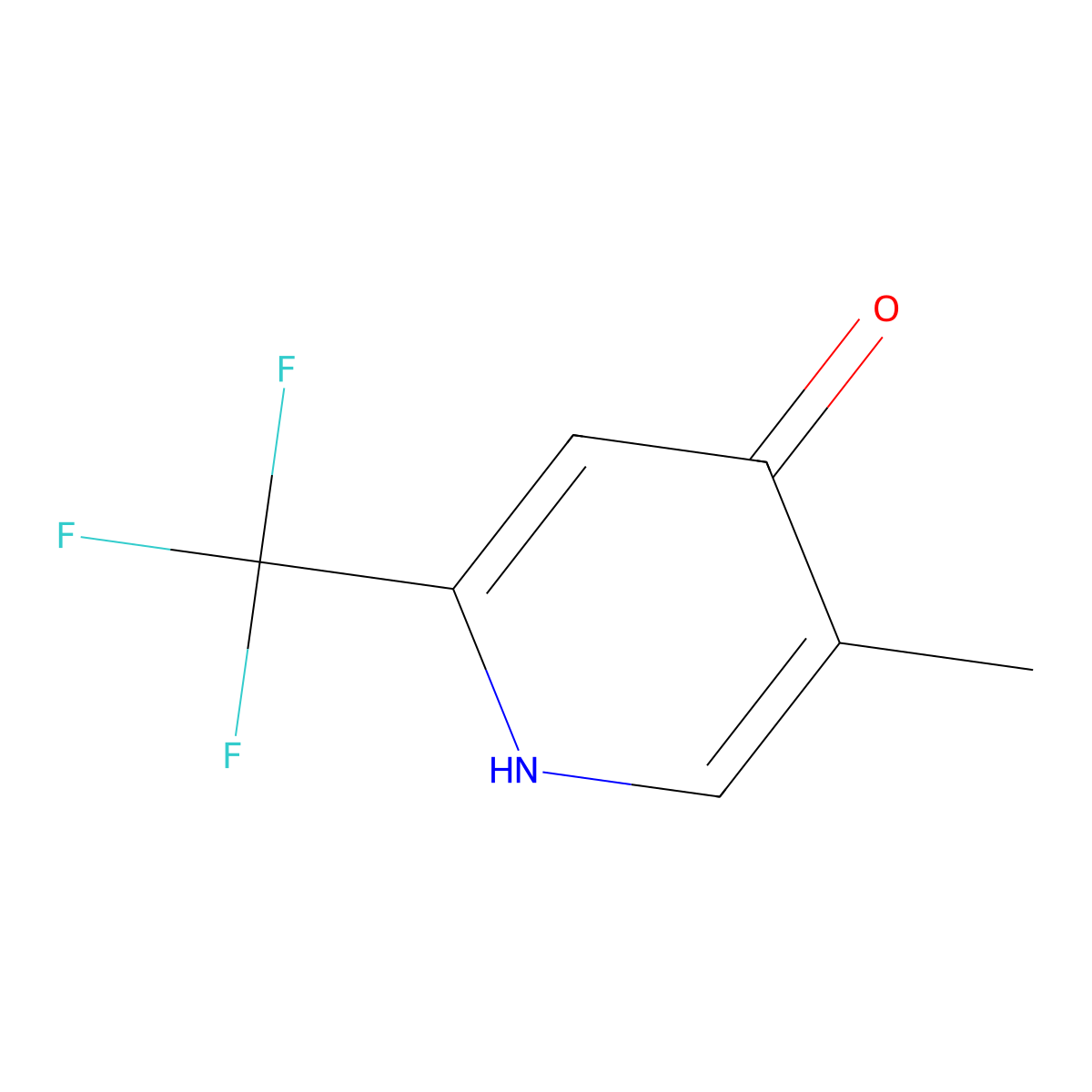 5-Methyl-2-(trifluoromethyl)pyridin-4-ol molecular structure, CAS 220870-77-9