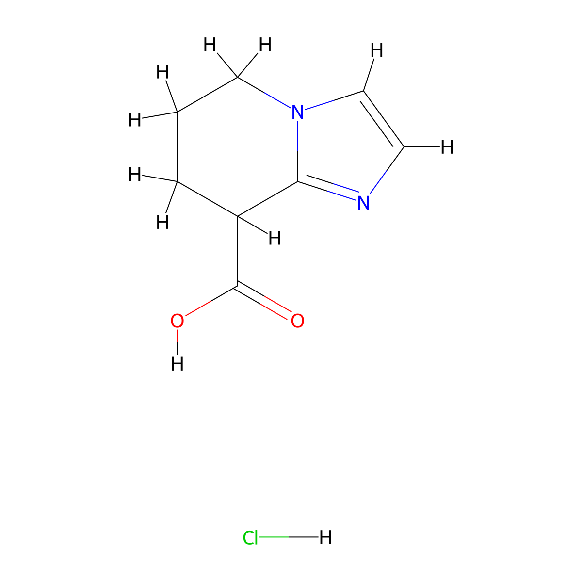 5H,6H,7H,8H-imidazo[1,2-a]pyridine-8-carboxylic acid hydrochloride molecular structure, CAS 2208746-15-8