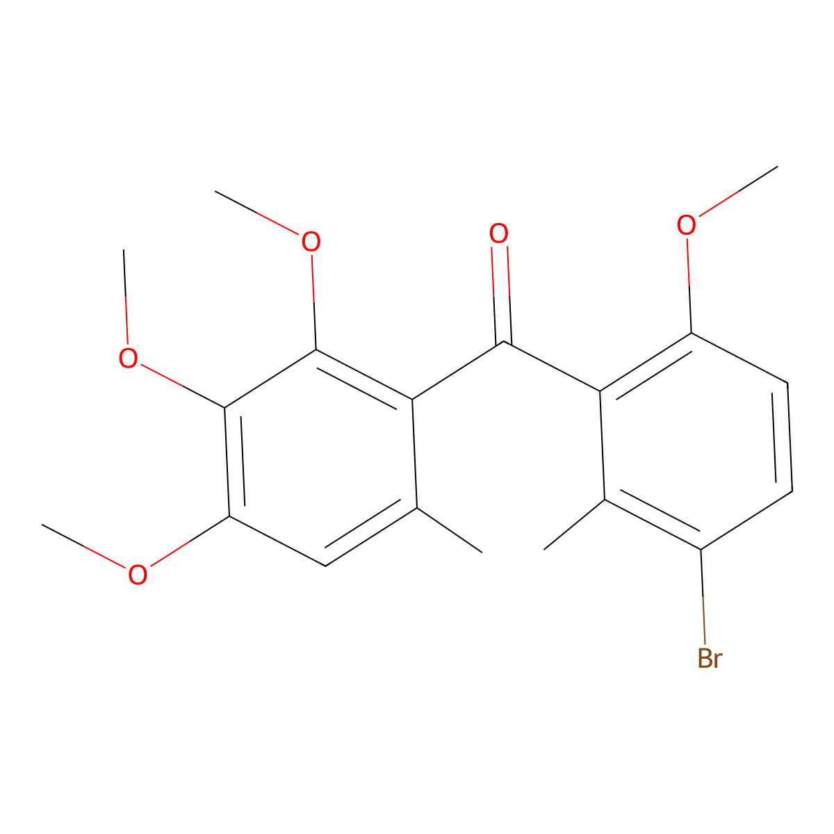 Metrafenone molecular structure, CAS 220899-03-6