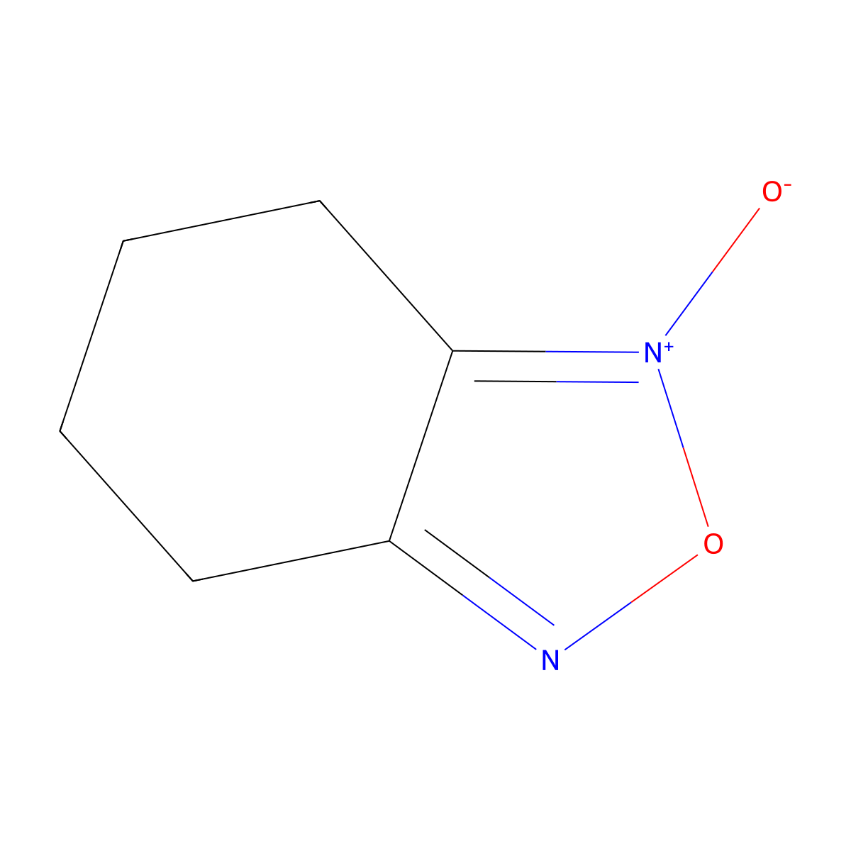 Tetramethylene furoxan molecular structure, CAS 2209-36-1