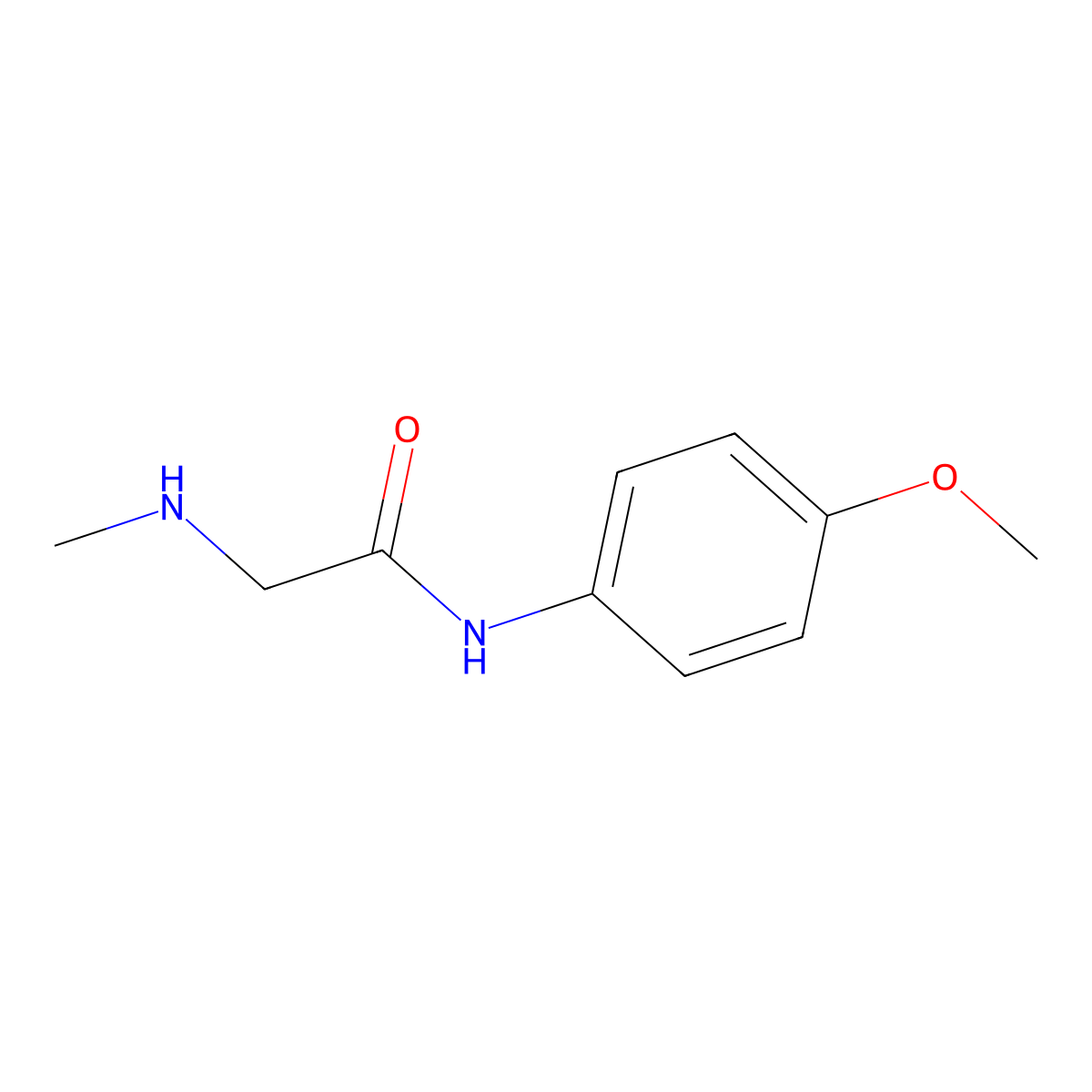 N-(4-methoxyphenyl)-2-(methylamino)acetamide molecular structure, CAS 220903-56-0