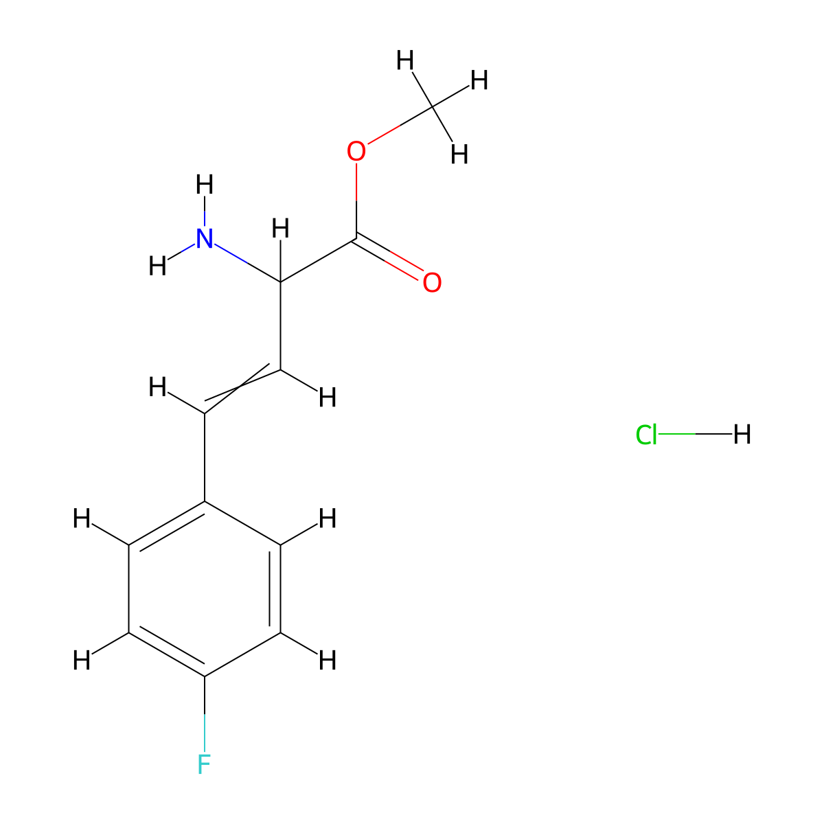 Methyl 2-amino-4-(4-fluorophenyl)but-3-enoate;hydrochloride molecular structure, CAS 2209078-25-9
