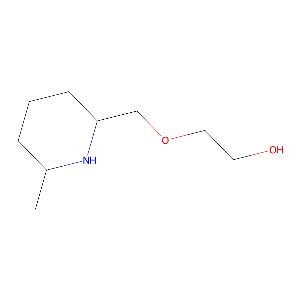 2-(((2R,6R)-6-Methylpiperidin-2-yl)methoxy)ethan-1-ol molecular structure, CAS 2209078-36-2