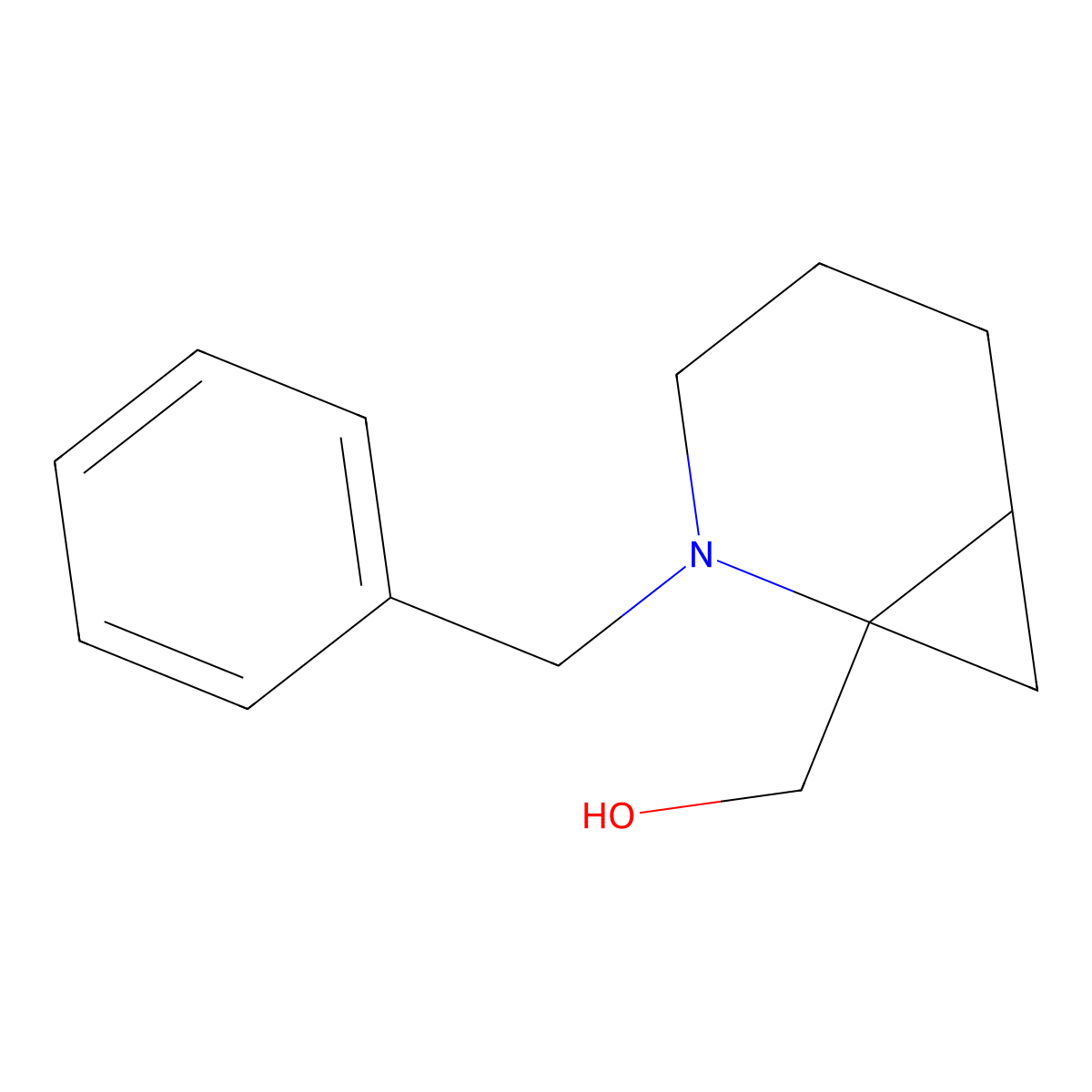 [(1S,6R)-2-Benzyl-2-azabicyclo[4.1.0]heptan-1-yl]methanol molecular structure, CAS 2209079-55-8