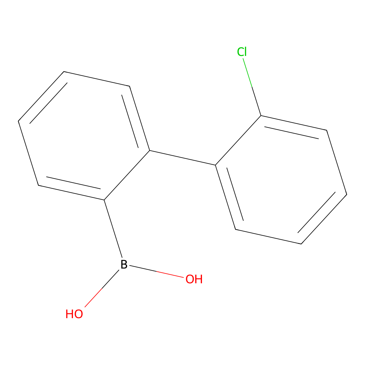 (2'-Chloro-[1,1'-biphenyl]-2-yl)boronic acid molecular structure, CAS 2209082-58-4