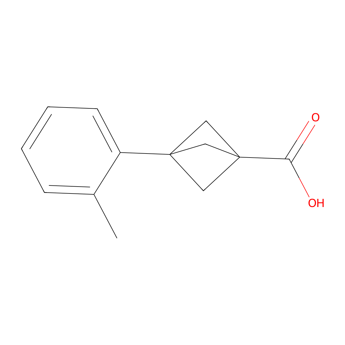 3-(O-Tolyl)bicyclo[1.1.1]pentane-1-carboxylic acid molecular structure, CAS 2209086-56-4