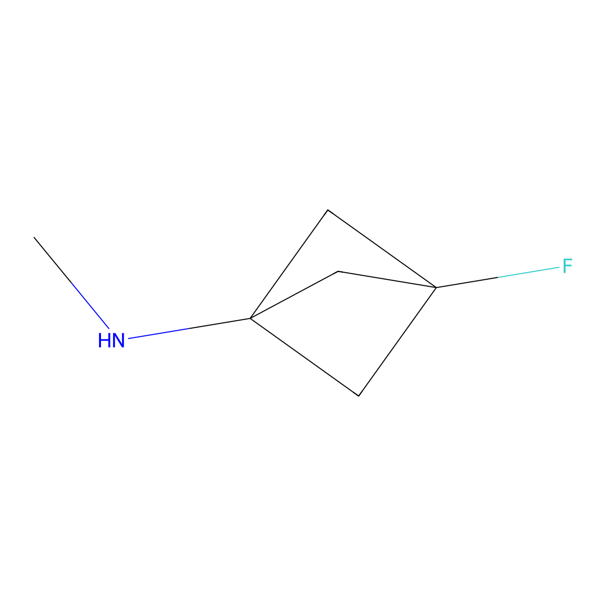 3-Fluoro-N-methylbicyclo[1.1.1]pentan-1-amine molecular structure, CAS 2209087-08-9