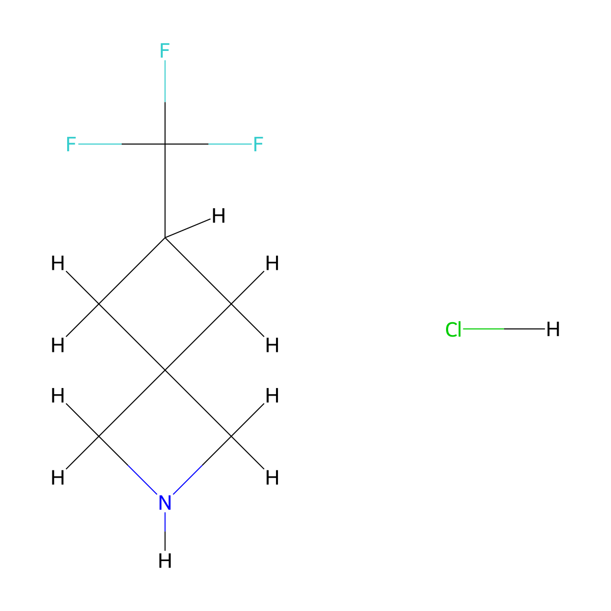 6-(Trifluoromethyl)-2-azaspiro(3.3)heptane hydrochloride molecular structure, CAS 2209112-05-8