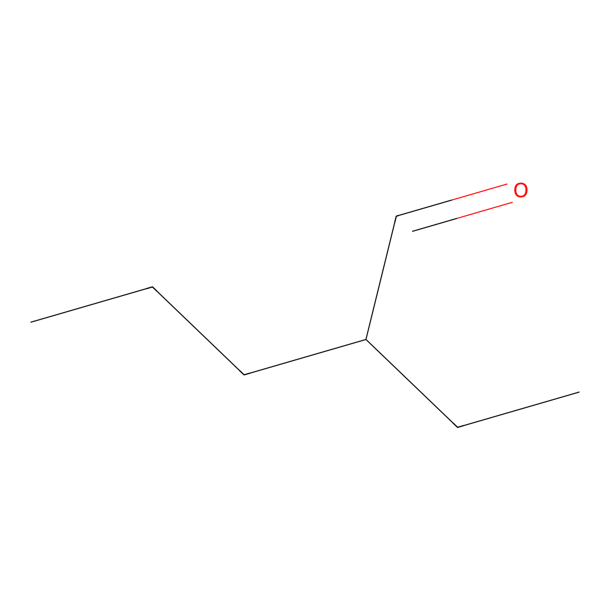 2-Ethylvaleraldehyde molecular structure, CAS 22092-54-2