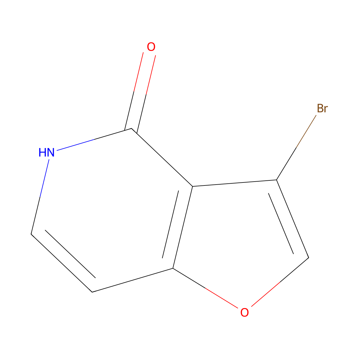 3-bromofuro[3,2-c]pyridin-4(5H)-one molecular structure, CAS 220939-80-0
