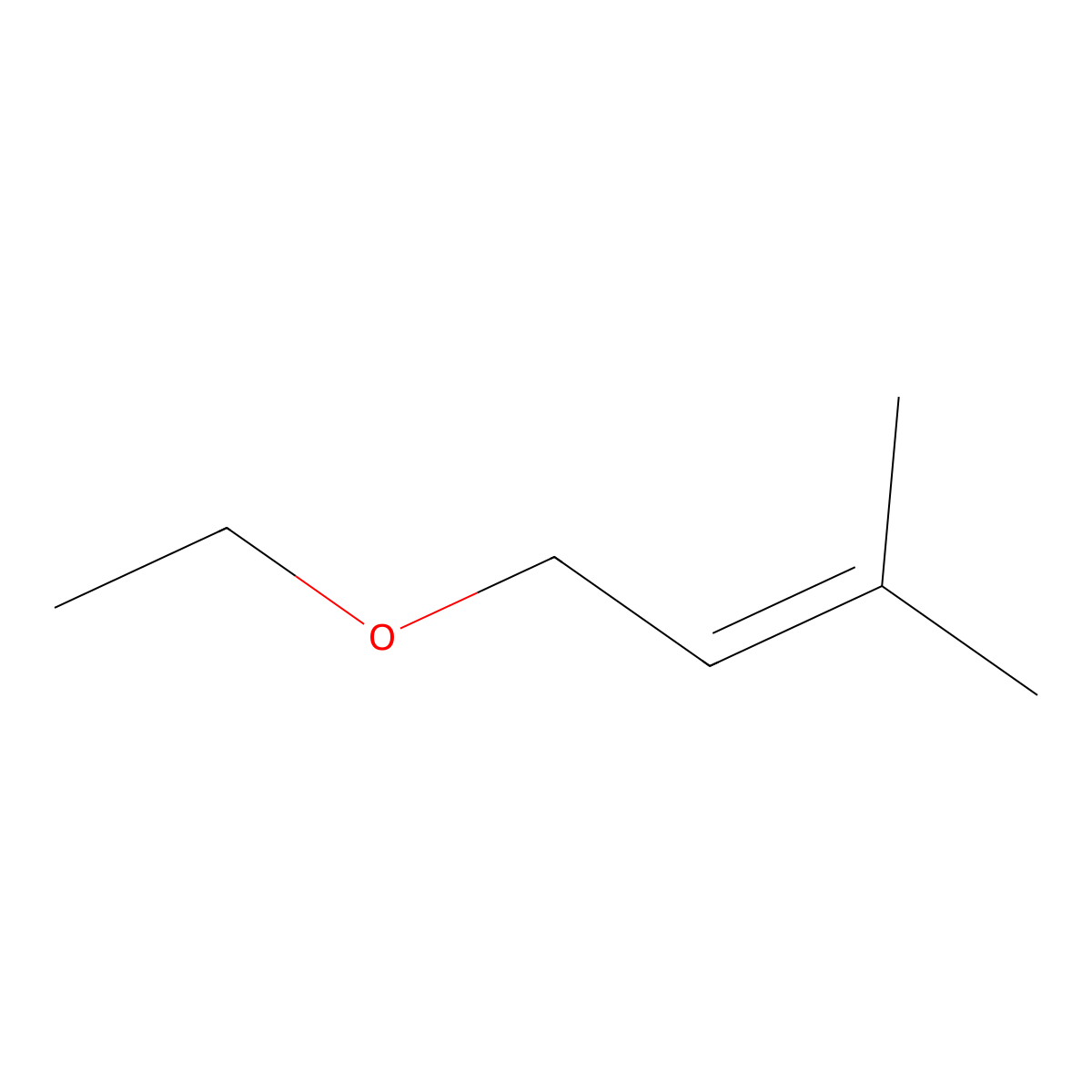 1-Ethoxy-3-methyl-2-butene molecular structure, CAS 22094-00-4