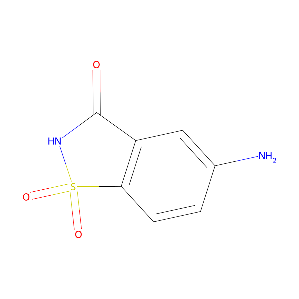 5-Aminosaccharin molecular structure, CAS 22094-61-7