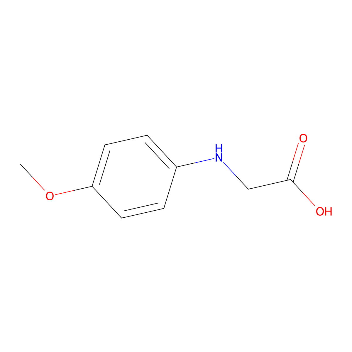 N-(4-methoxyphenyl)Glycine molecular structure, CAS 22094-69-5
