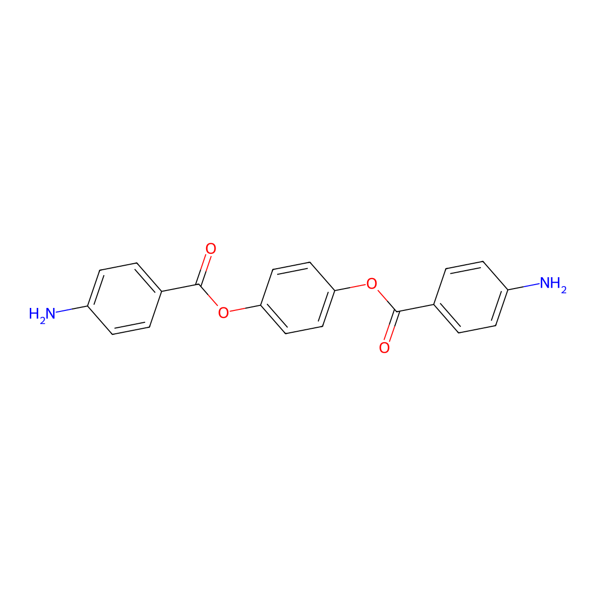 (4-(4-Aminobenzoyl)oxyphenyl) 4-aminobenzoate molecular structure, CAS 22095-98-3