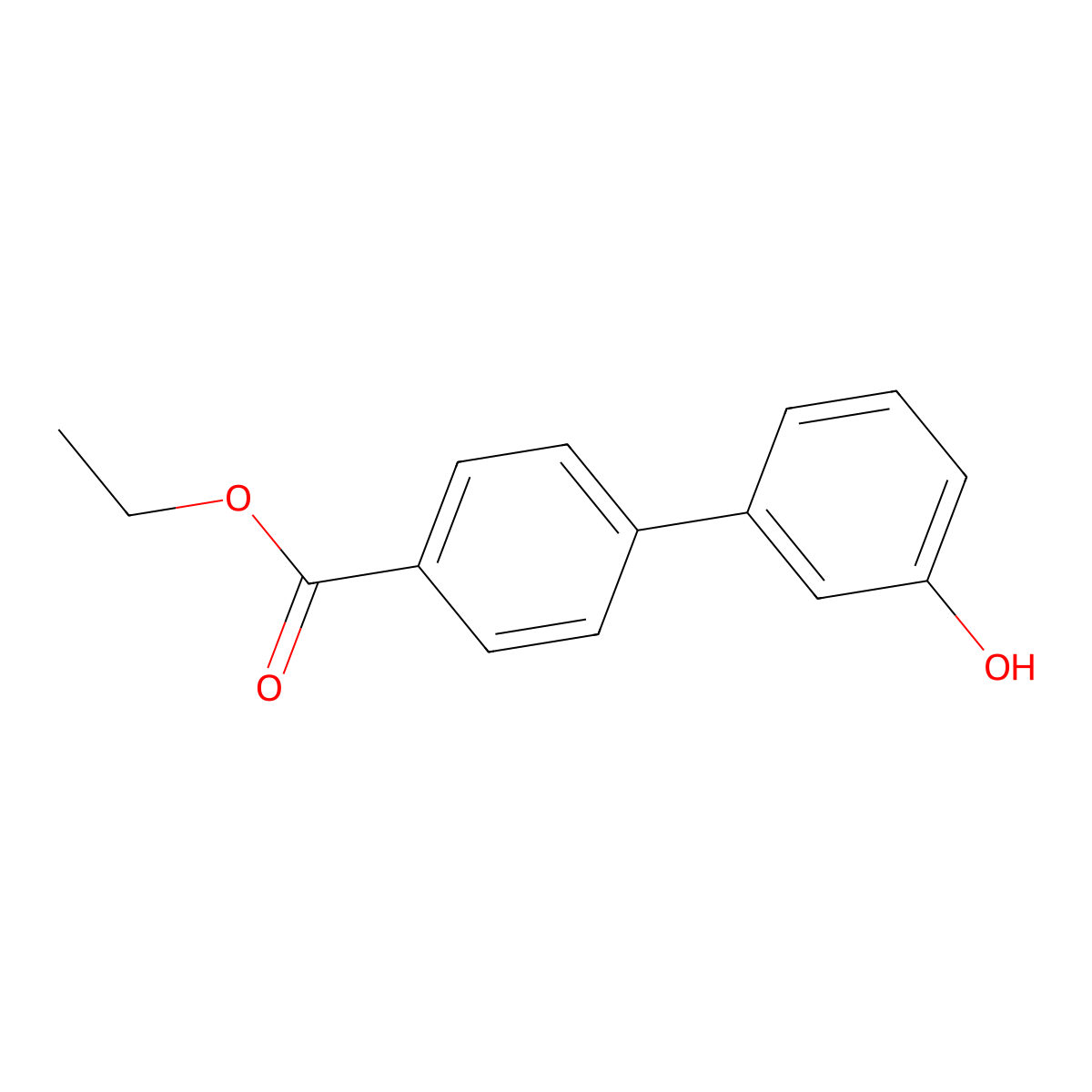 3-(4-Ethoxycarbonylphenyl)phenol molecular structure, CAS 220950-34-5