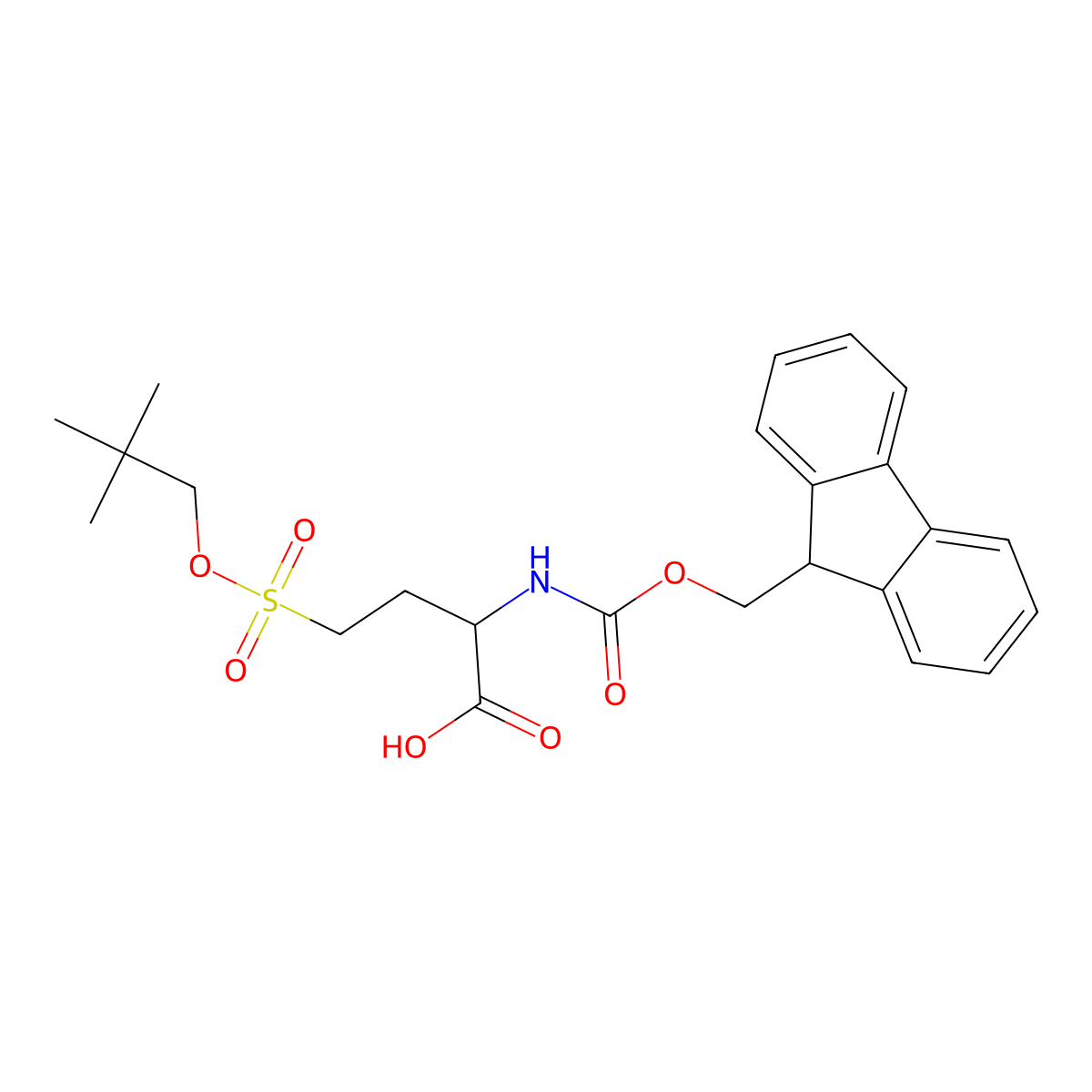 Fmoc-4-(neopentyloxysulfonyl)-ABU-OH molecular structure, CAS 220951-81-5