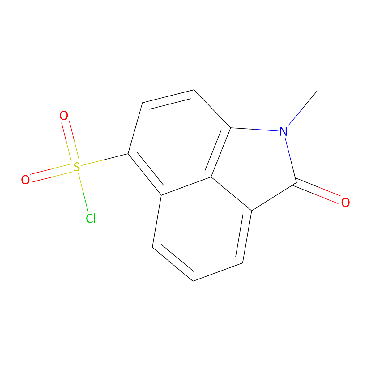 1-Methyl-2-oxo-1,2-dihydrobenzo[CD]indole-6-sulfonyl chloride molecular structure, CAS 220956-42-3
