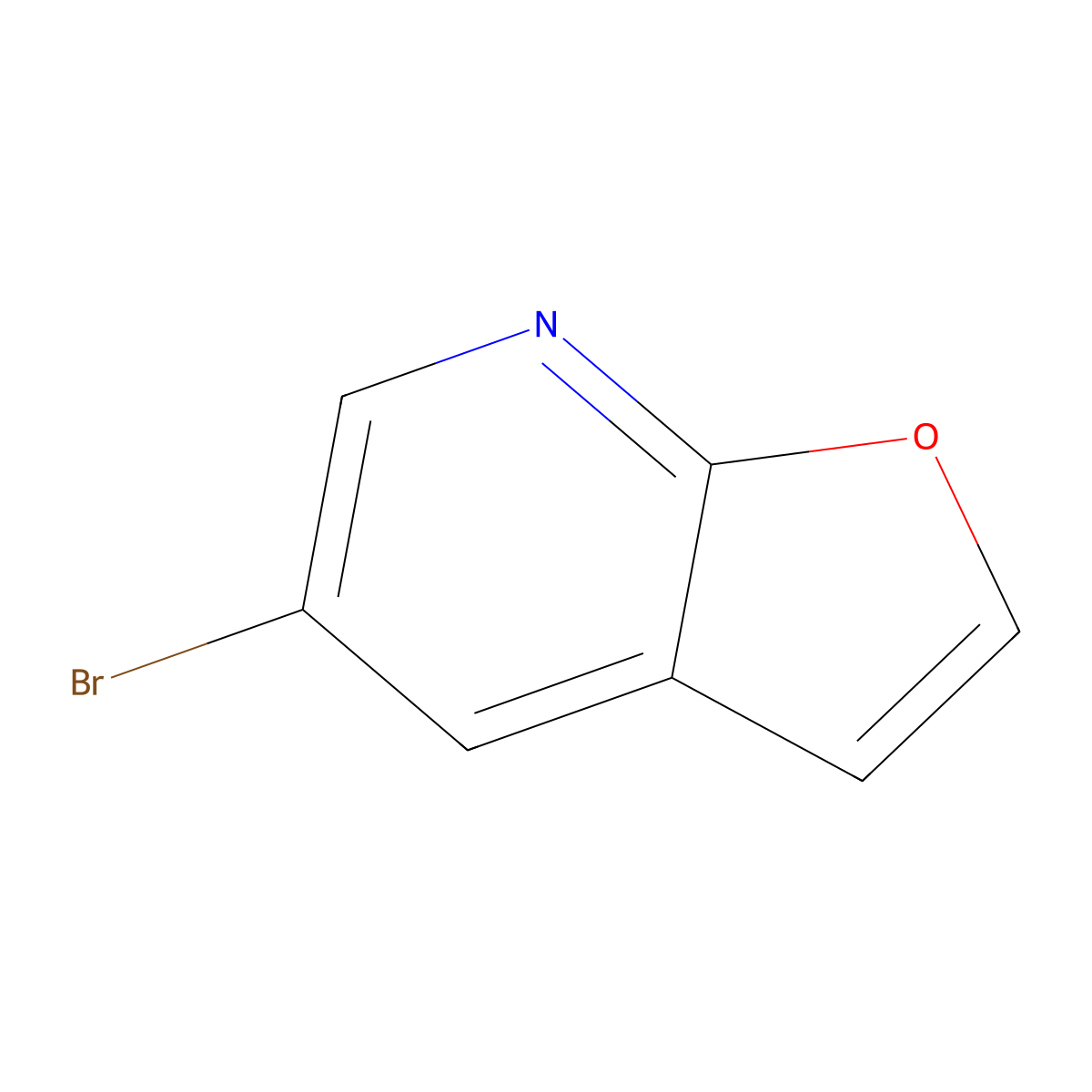 5-Bromofuro[2,3-b]pyridine molecular structure, CAS 220957-39-1