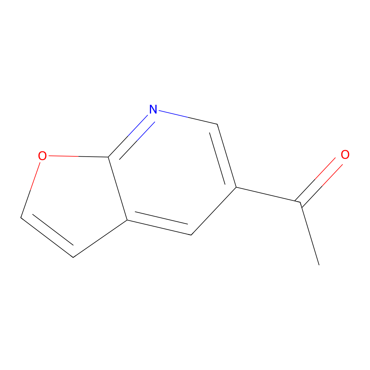 1-(Furo[2,3-b]pyridin-5-yl)ethanone molecular structure, CAS 220957-41-5