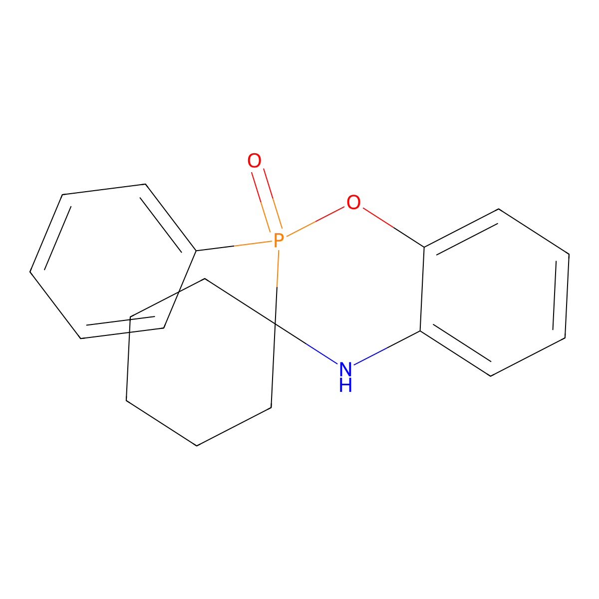 2-Phenyl-2,4-dihydrospiro[1,4,2lambda5-benzoxazaphosphinine-3,1'-cyclohexane]-2-one molecular structure, CAS 220976-25-0