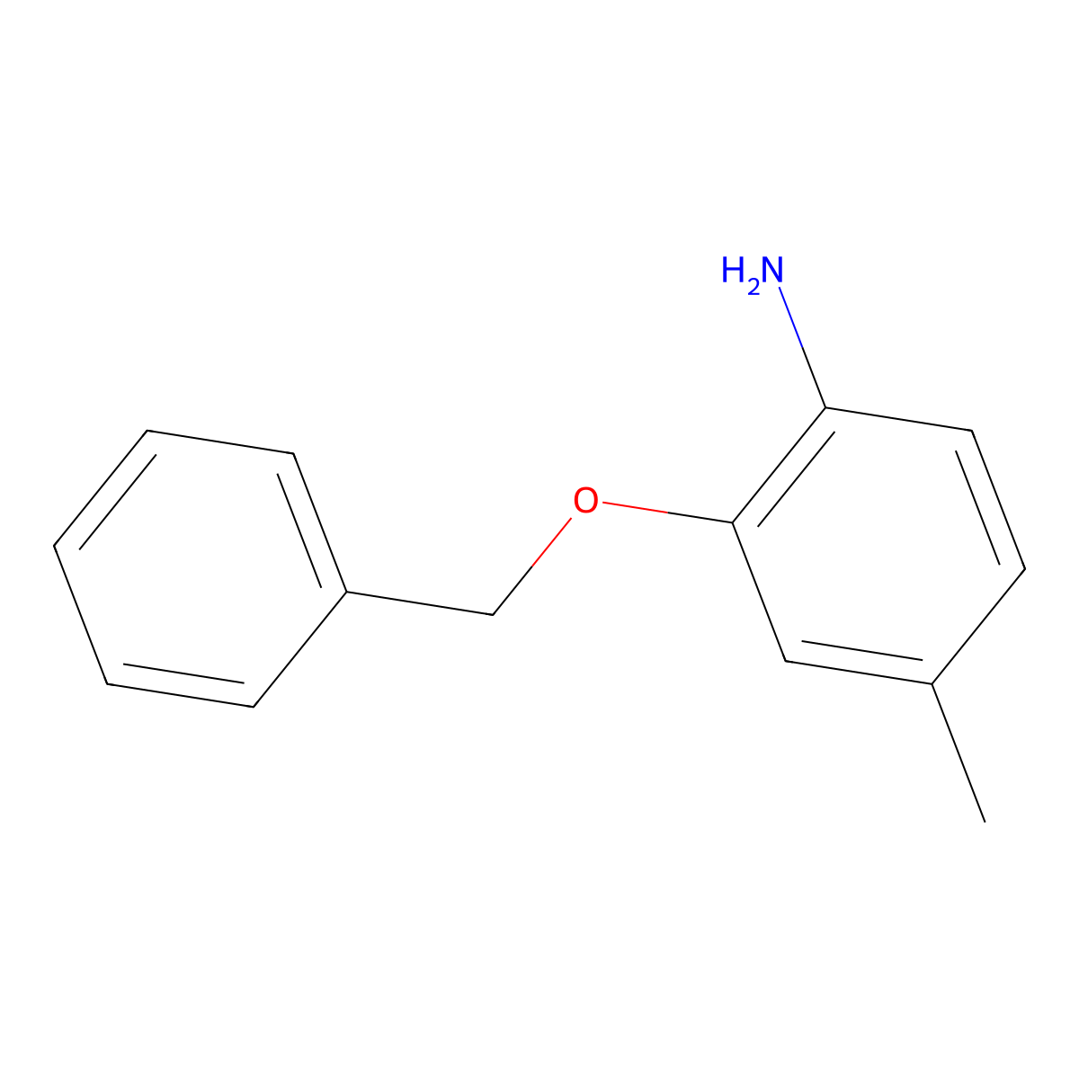 2-(Benzyloxy)-4-methylaniline molecular structure, CAS 220985-61-5