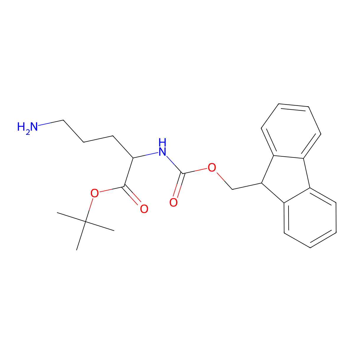 NA-Fmoc-L-ornithine tert-butyl ester molecular structure, CAS 2209864-38-8