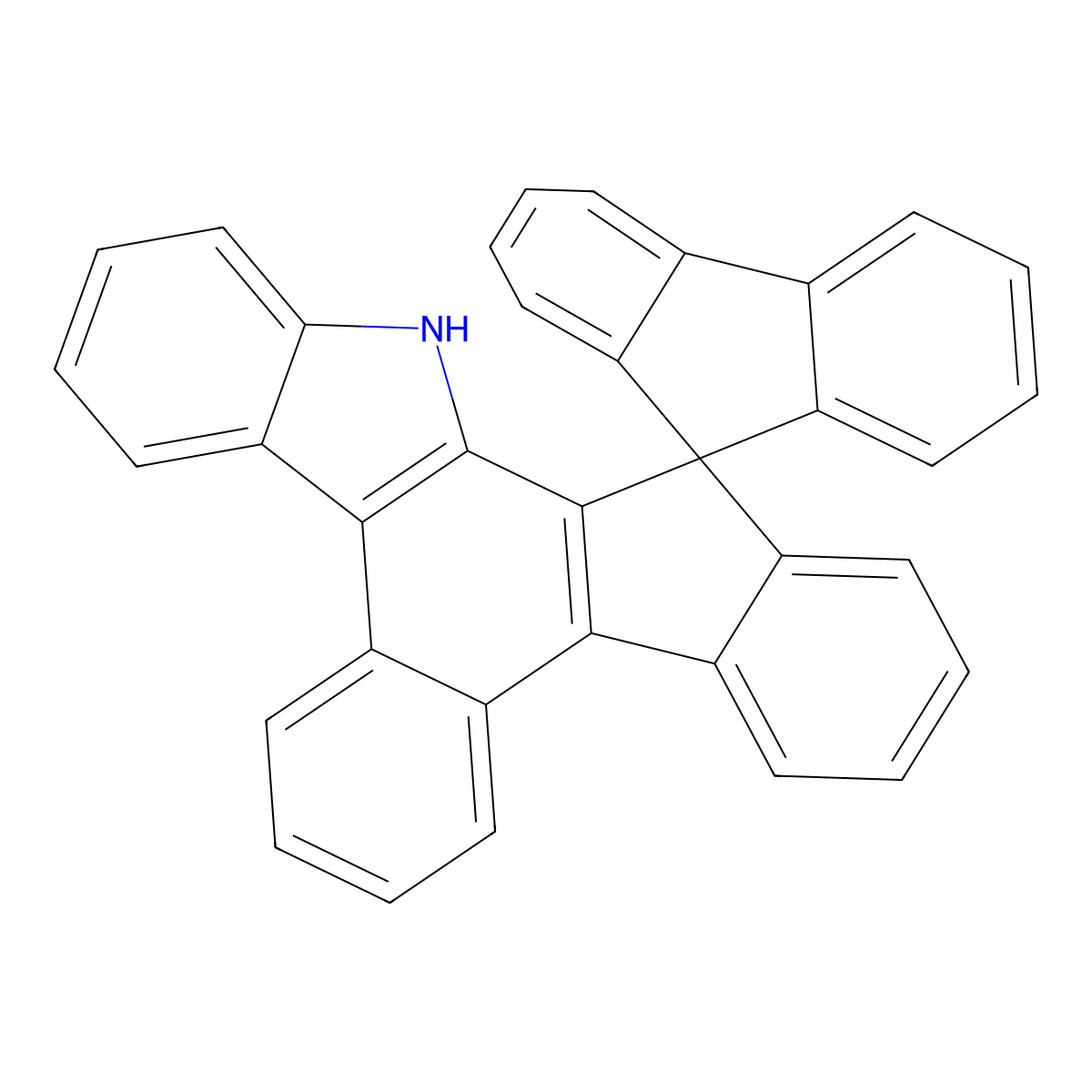 13H-Spiro[benzo[c]indeno[2,1-a]carbazole-14,9'-fluorene] molecular structure, CAS 2209881-38-7