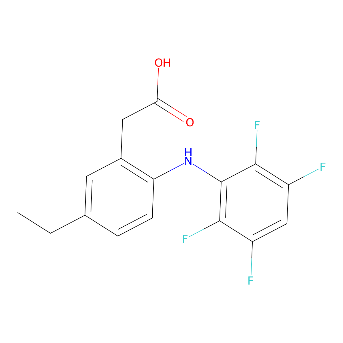 Robenacoxib molecular structure, CAS 220991-32-2