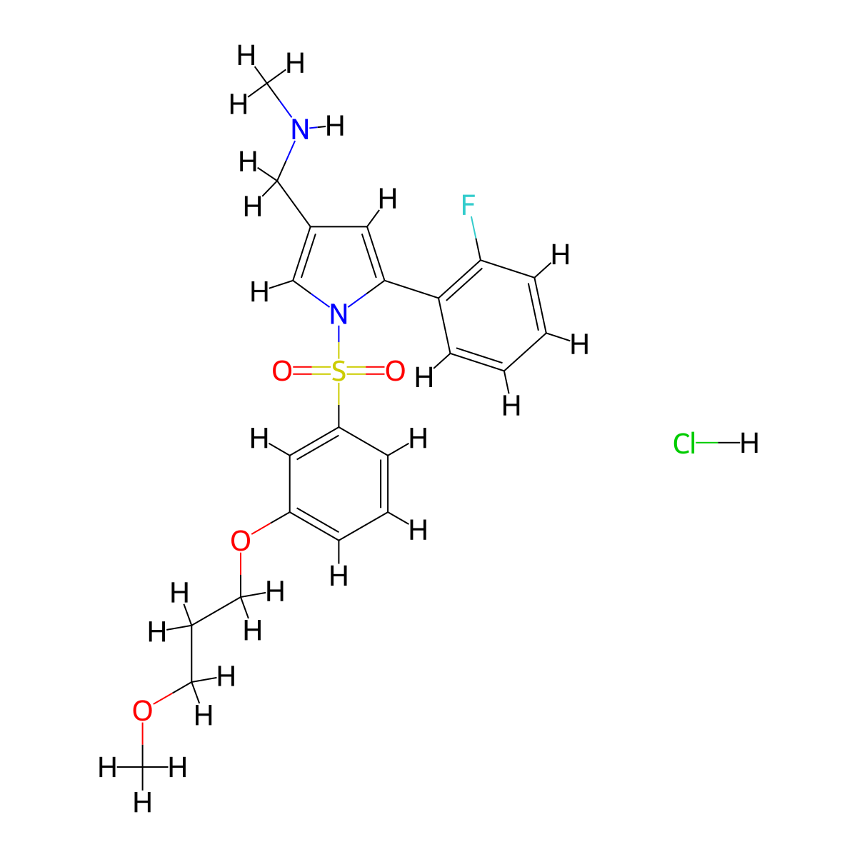 P-CAB agent 2 hydrochloride molecular structure, CAS 2209911-80-6