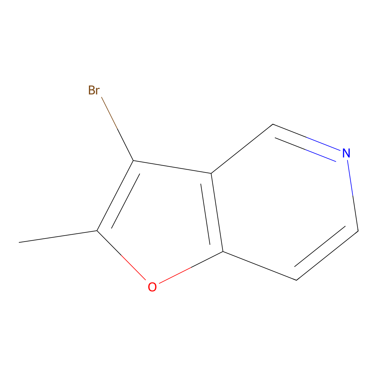 3-Bromo-2-methylfuro[3,2-c]pyridine molecular structure, CAS 220992-20-1