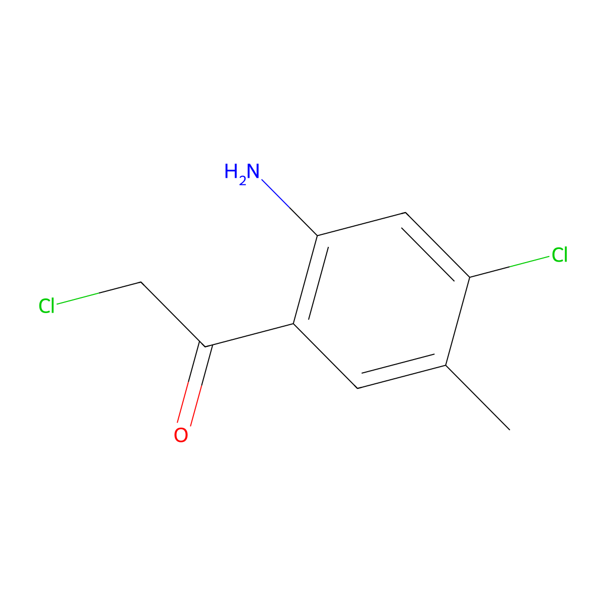 1-(2-Amino-4-chloro-5-methylphenyl)-2-chloro-ethanone molecular structure, CAS 220998-04-9
