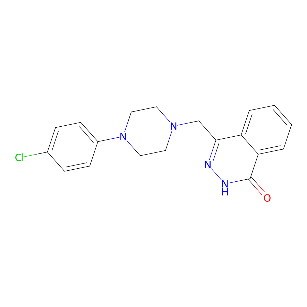 4-((4-(4-Chlorophenyl)piperazino)methyl)-1(2H)-phthalazinone molecular structure, CAS 220998-78-7