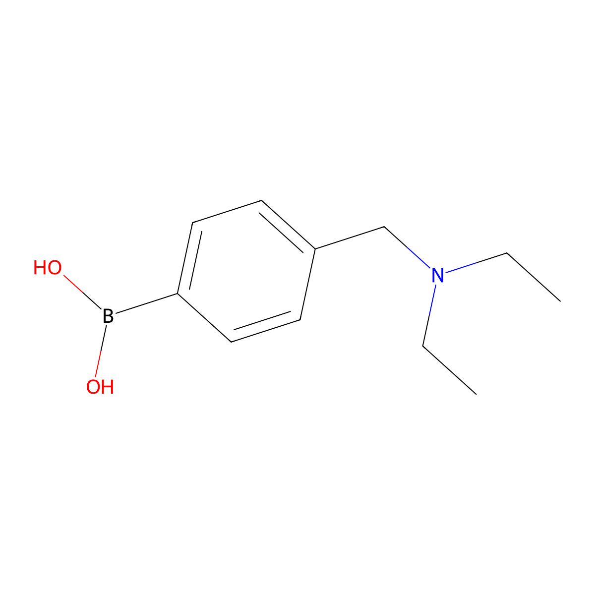 4-[(Diethylamino)methyl]phenylboronic acid molecular structure, CAS 220999-48-4