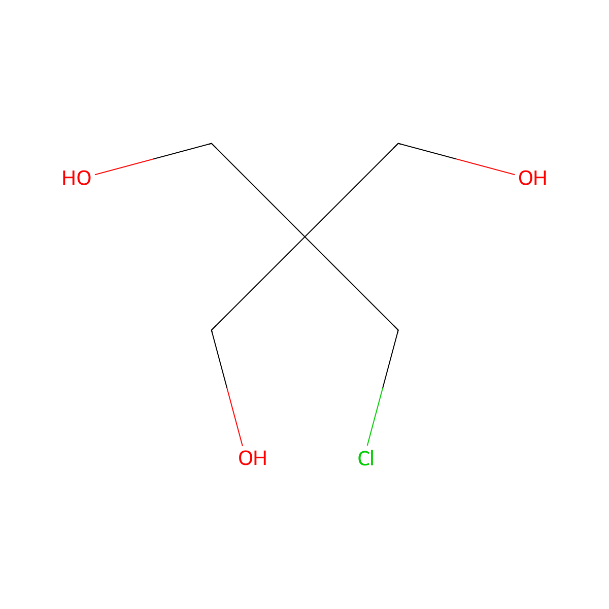 2-(Chloromethyl)-2-(hydroxymethyl)propane-1,3-diol molecular structure, CAS 2210-06-2