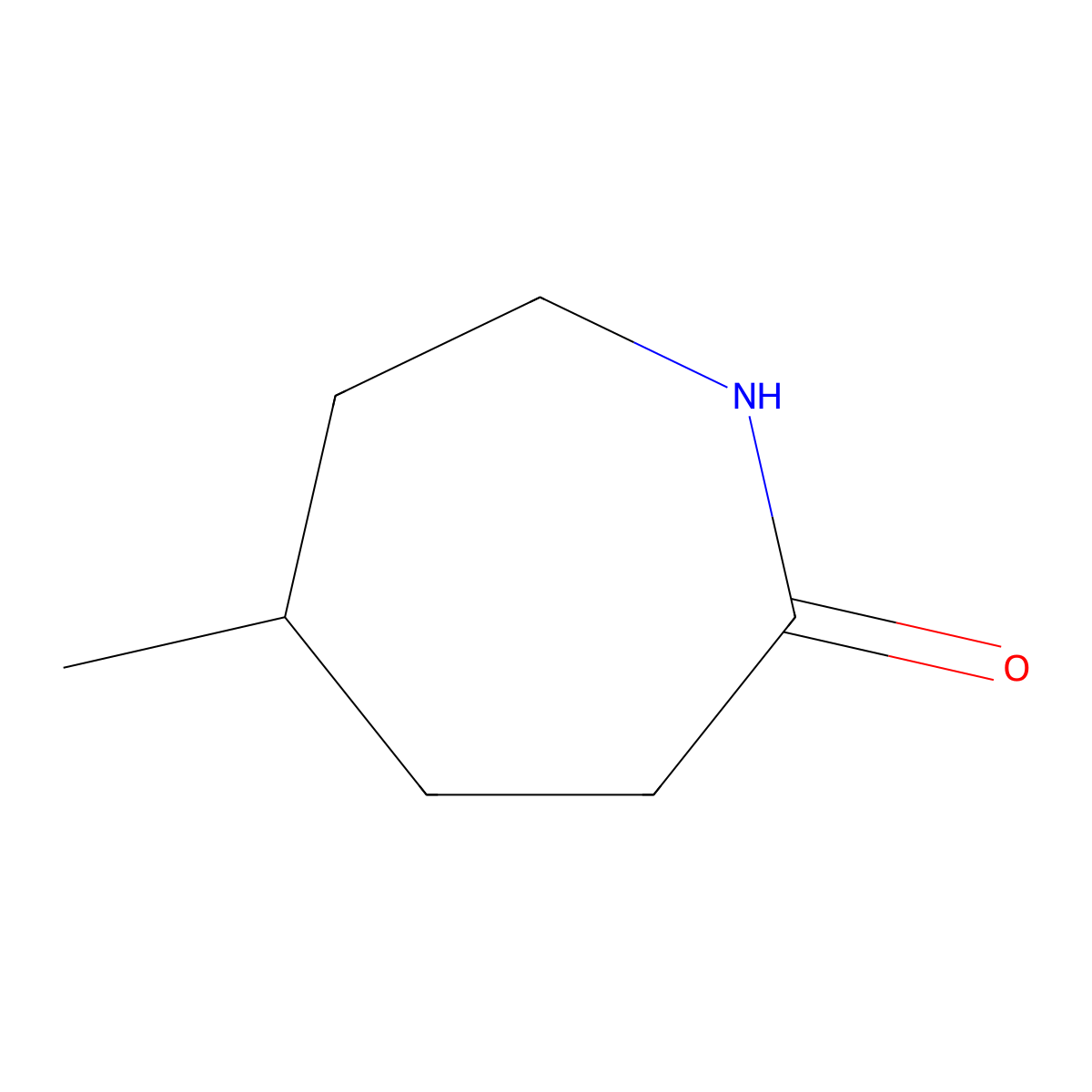 5-Methylazepan-2-one molecular structure, CAS 2210-07-3