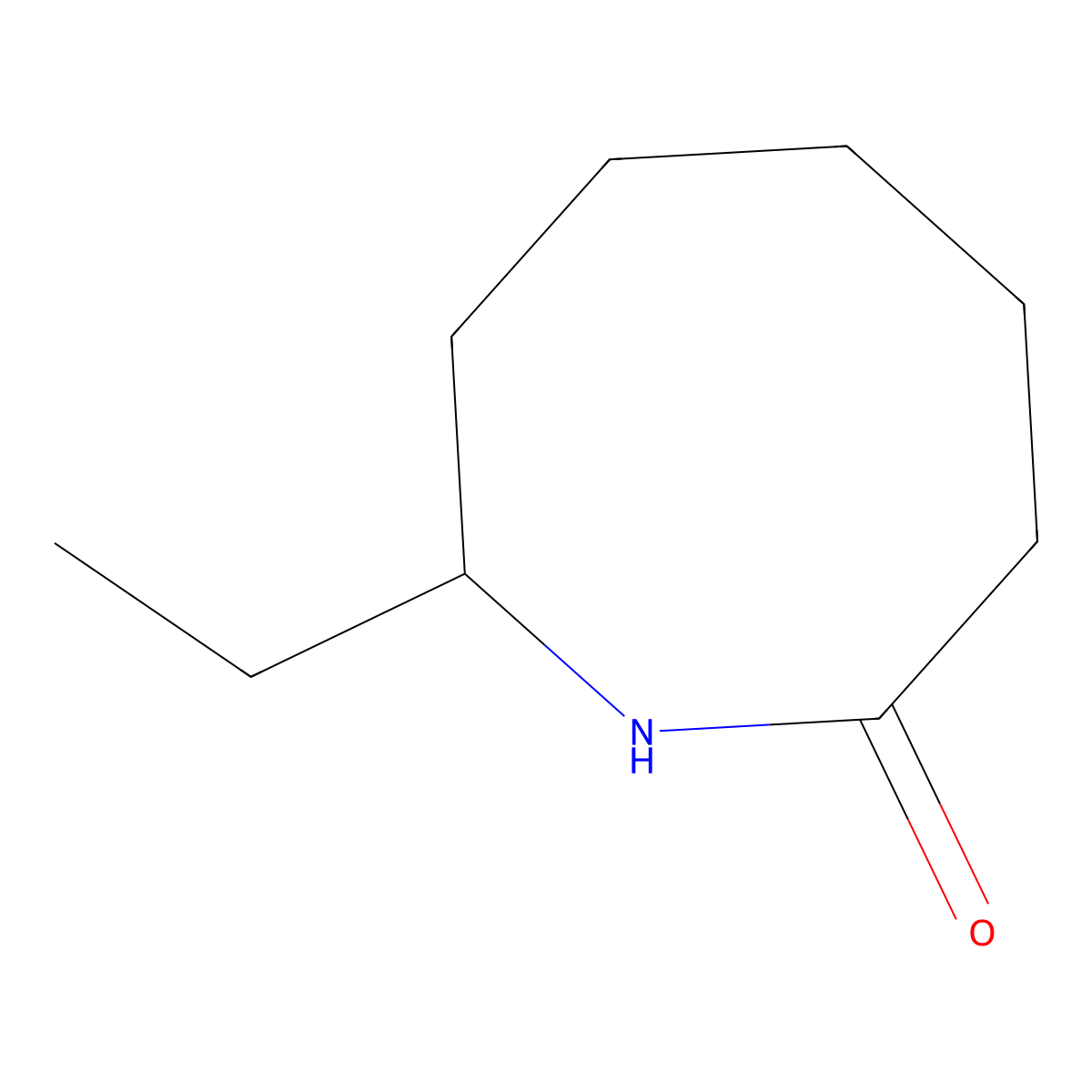 8-Ethylazocan-2-one molecular structure, CAS 2210-12-0