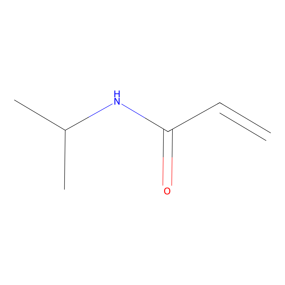 N-Isopropylacrylamide molecular structure, CAS 2210-25-5