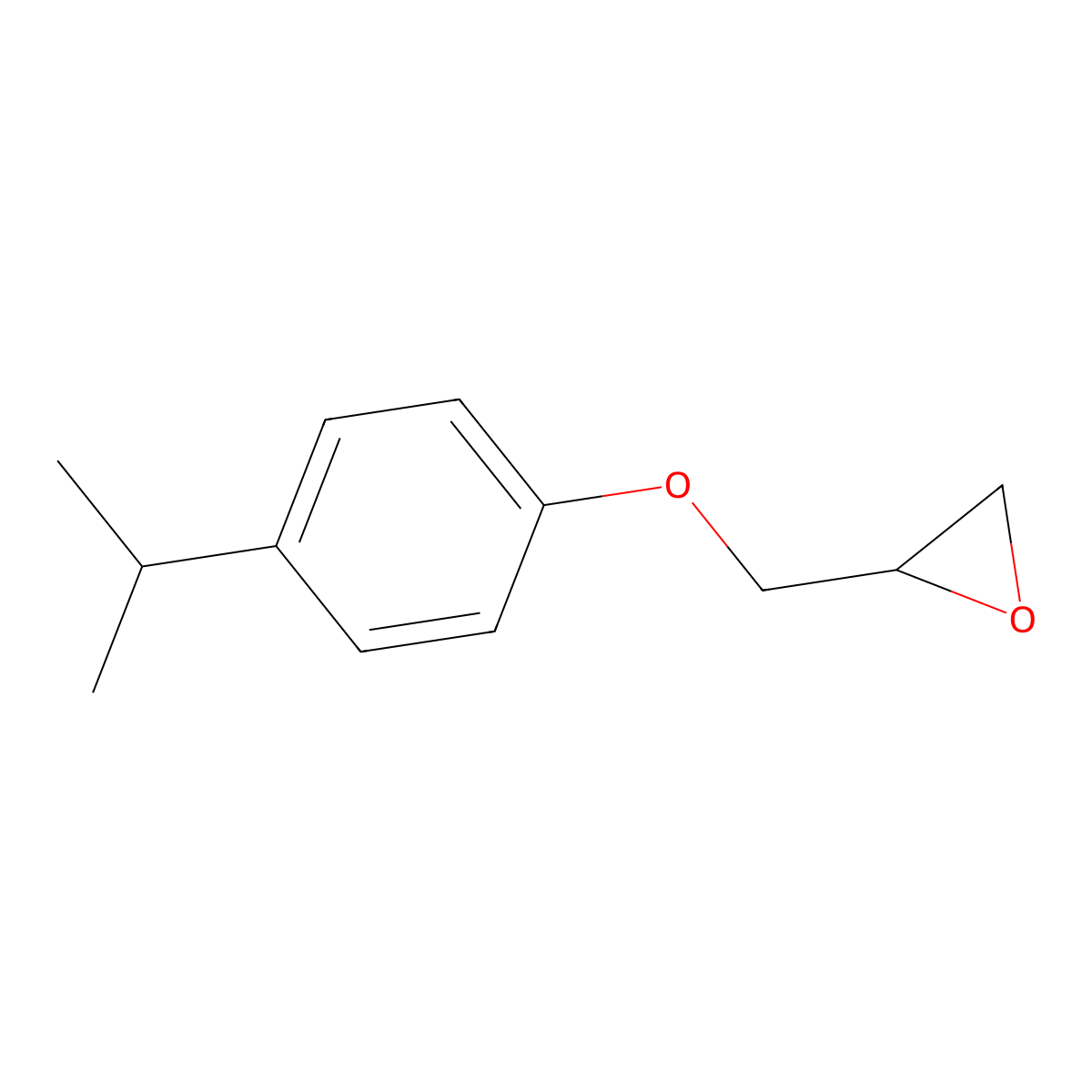 [(p-Isopropylphenoxy)methyl]oxirane molecular structure, CAS 2210-72-2