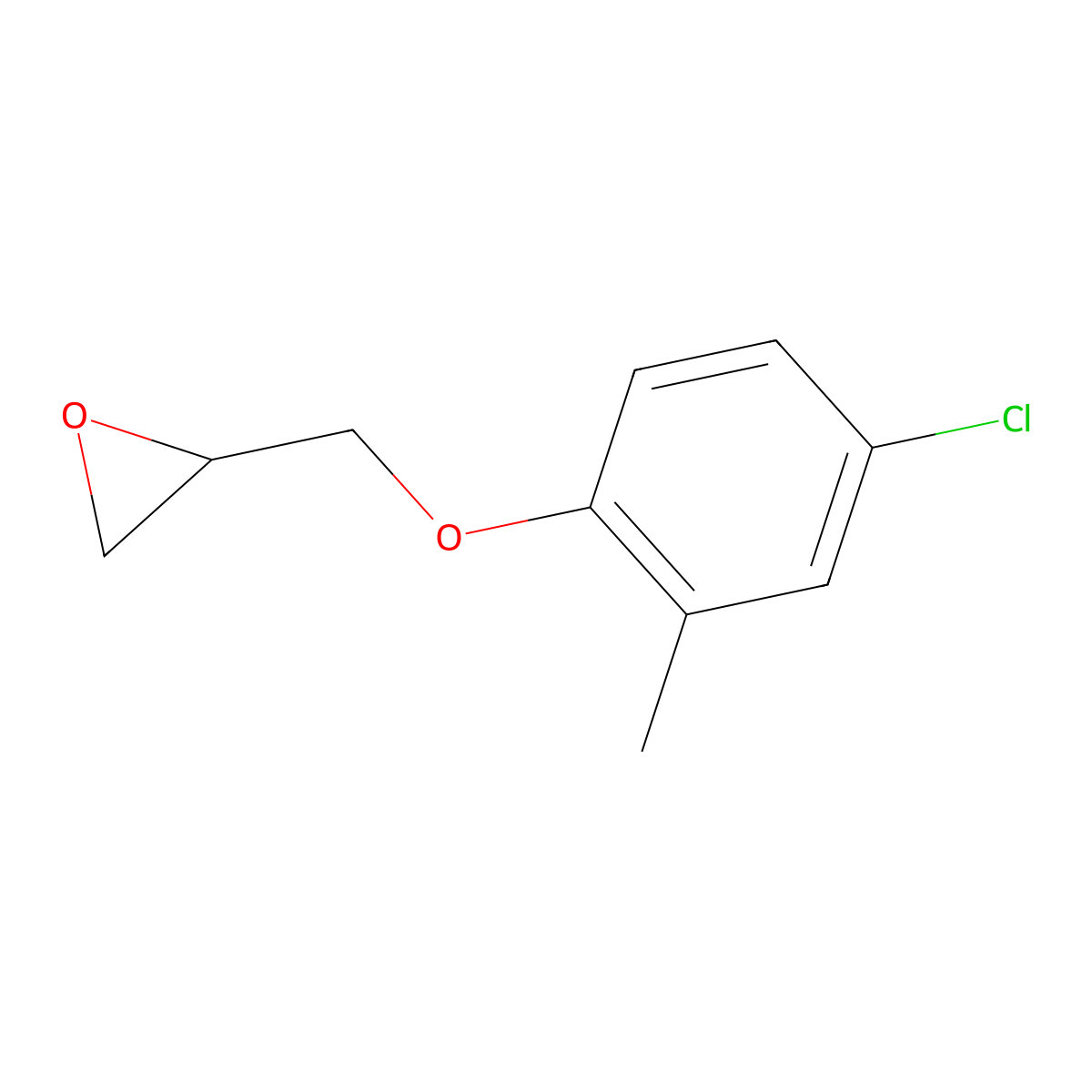 2-[(4-Chloro-2-methylphenoxy)methyl]oxirane molecular structure, CAS 2210-73-3