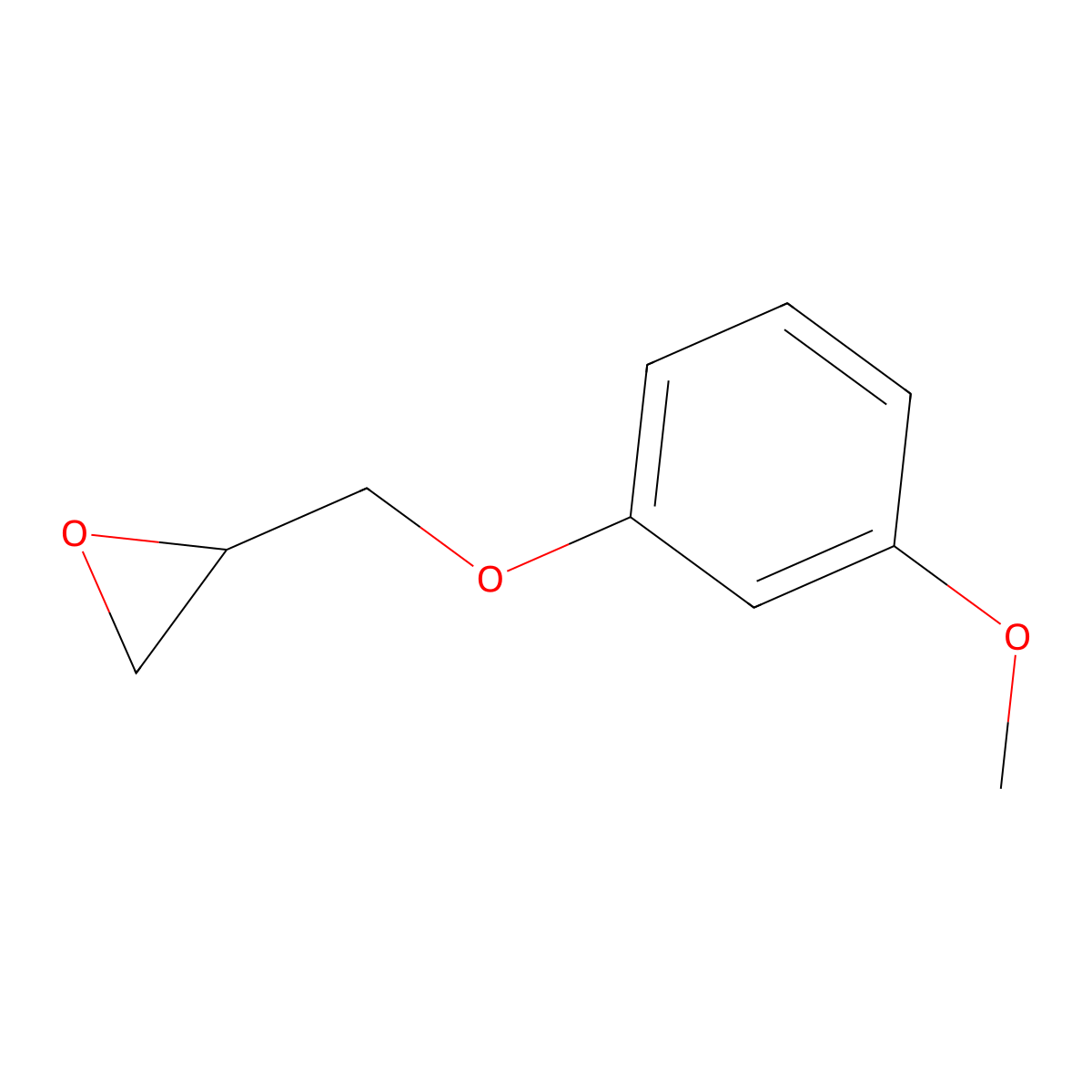 2-(3-Methoxyphenoxymethyl)oxirane molecular structure, CAS 2210-75-5