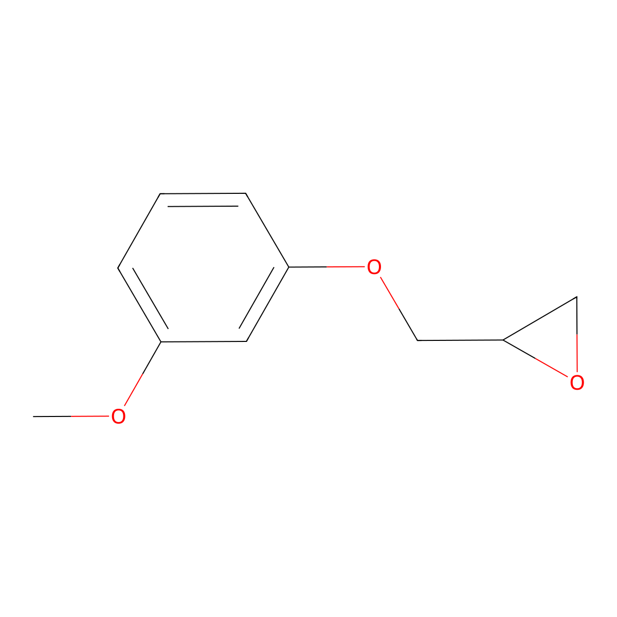 2-(3-Methoxyphenoxymethyl)oxirane molecular structure, CAS 2210-75-5