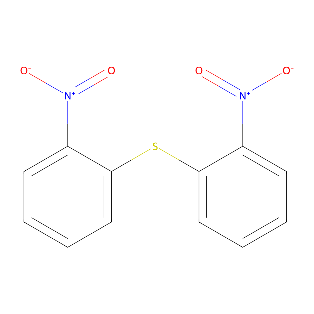 Benzene, 1,1'-thiobis[2-nitro- molecular structure, CAS 22100-66-9