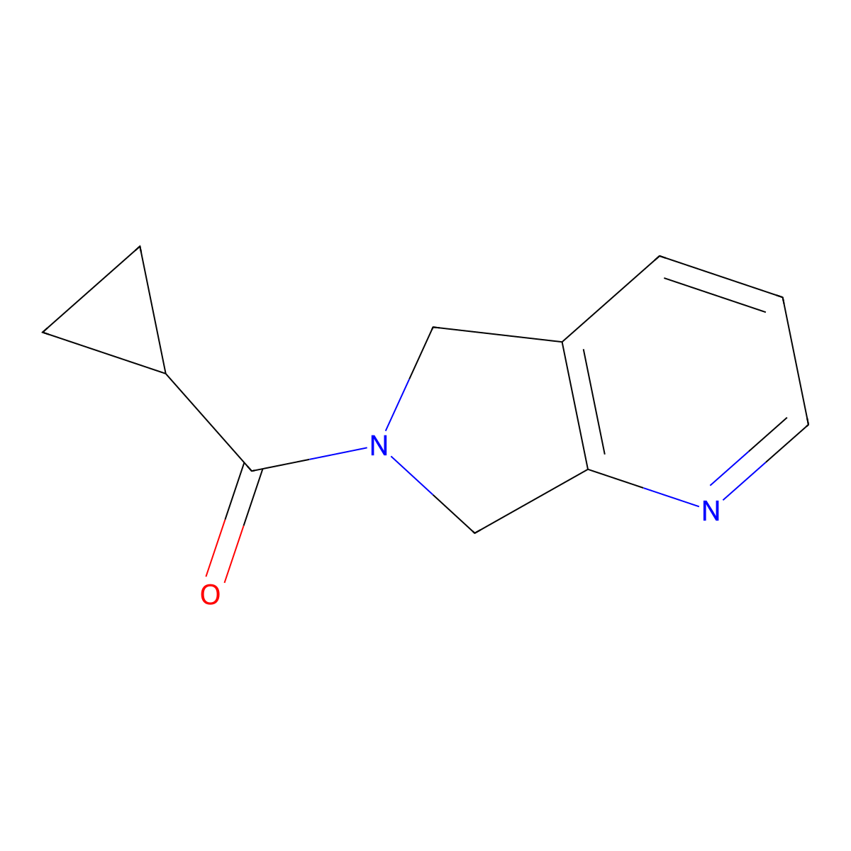 cyclopropyl(5H-pyrrolo[3,4-b]pyridin-6(7H)-yl)methanone molecular structure, CAS 2210051-31-1