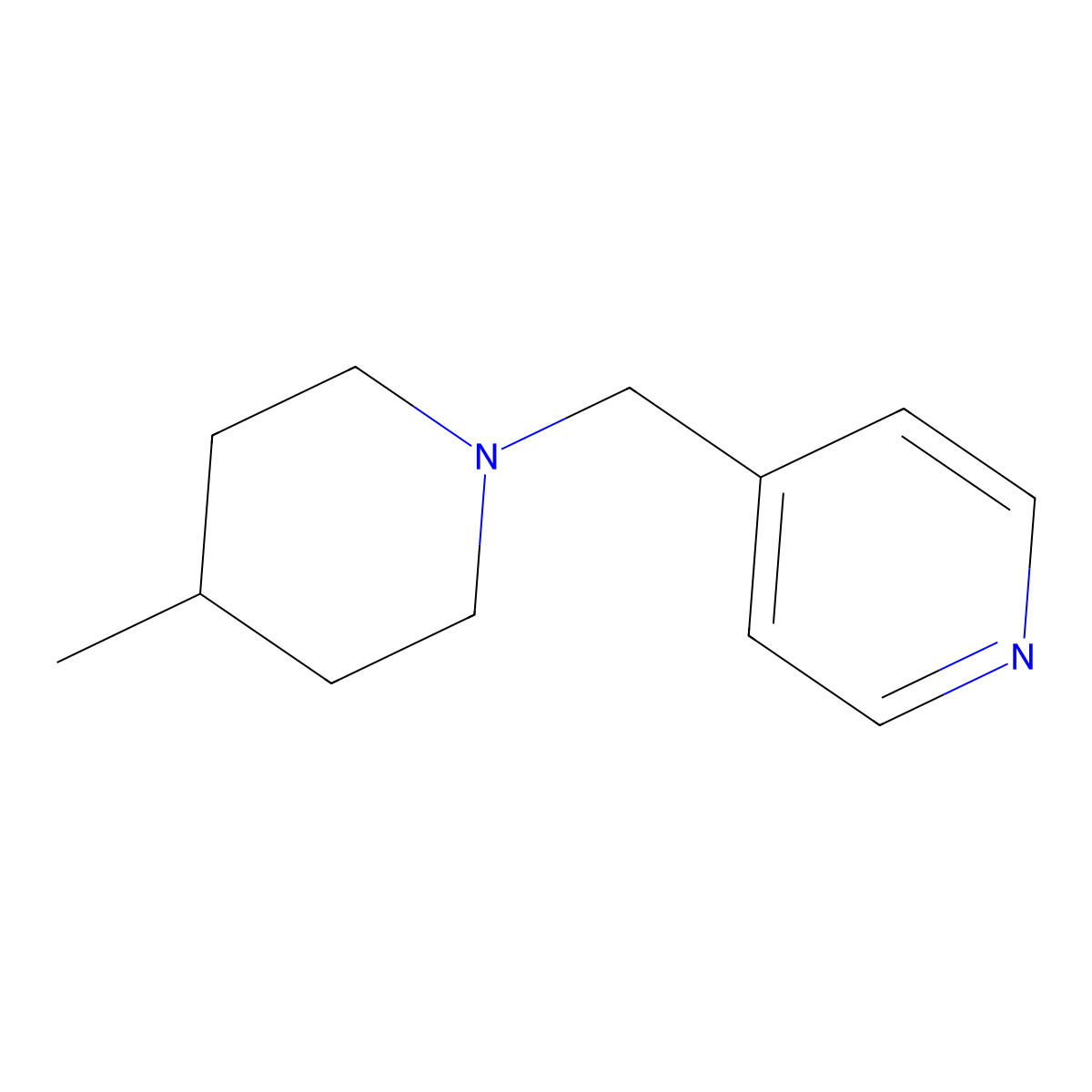 4-[(4-Methylpiperidin-1-yl)methyl]pyridine molecular structure, CAS 2210051-39-9