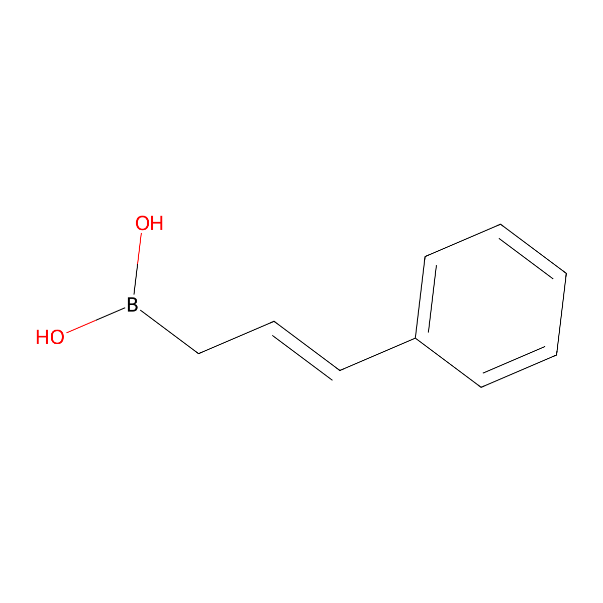 B-(3-Phenyl-2-propen-1-yl)boronic acid molecular structure, CAS 221006-77-5