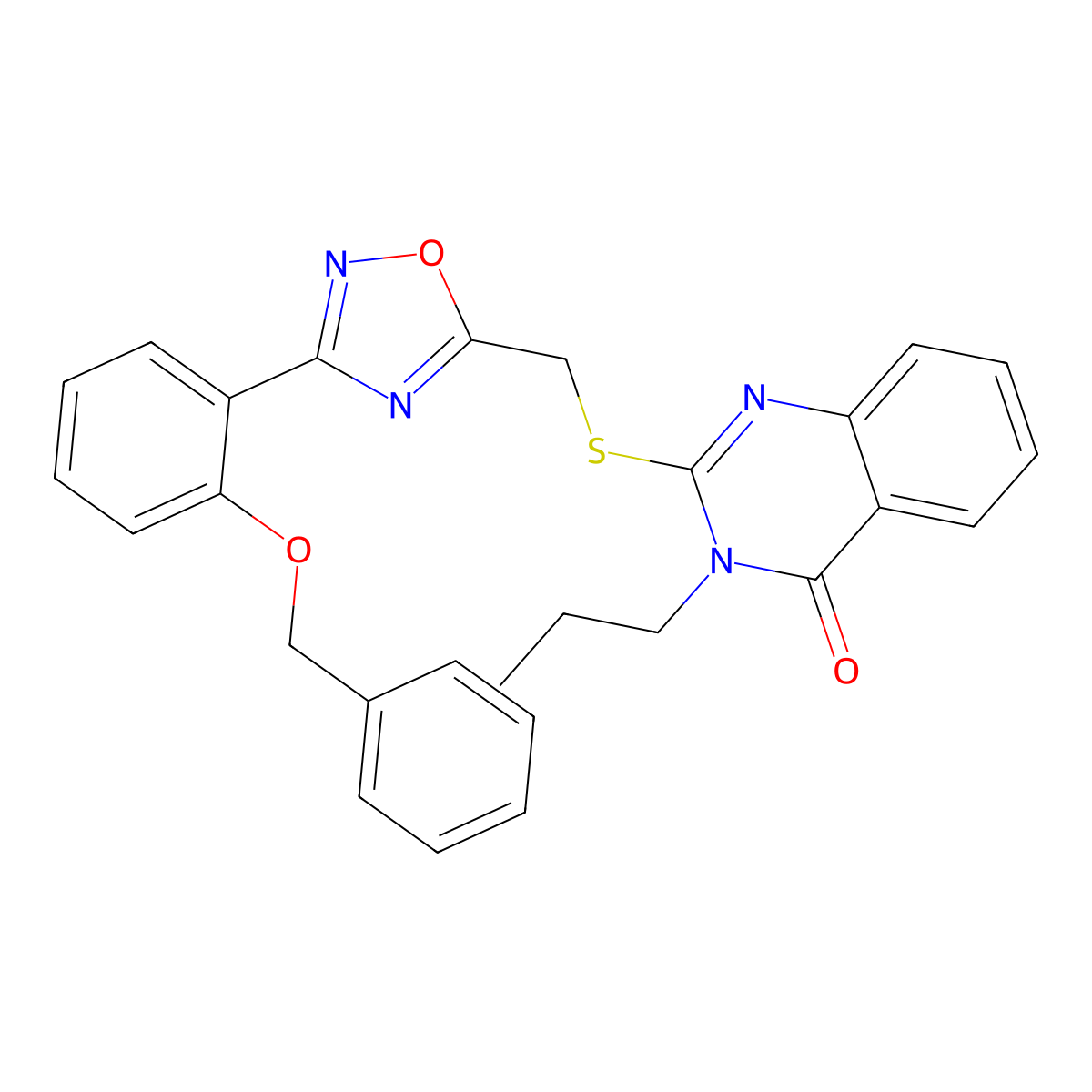2-[({3-[2-(Benzyloxy)phenyl]-1,2,4-oxadiazol-5-yl}methyl)sulfanyl]-3-propyl-3,4-dihydroquinazolin-4-one molecular structure, CAS 2210142-26-8