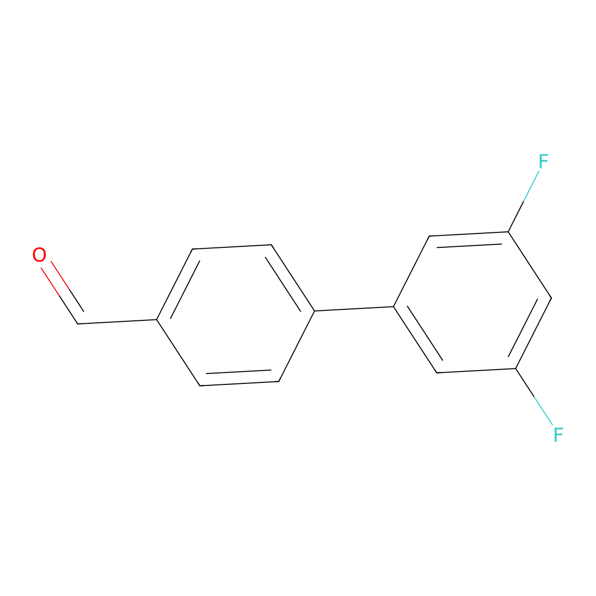4-(3,5-Difluorophenyl)benzaldehyde molecular structure, CAS 221018-03-7