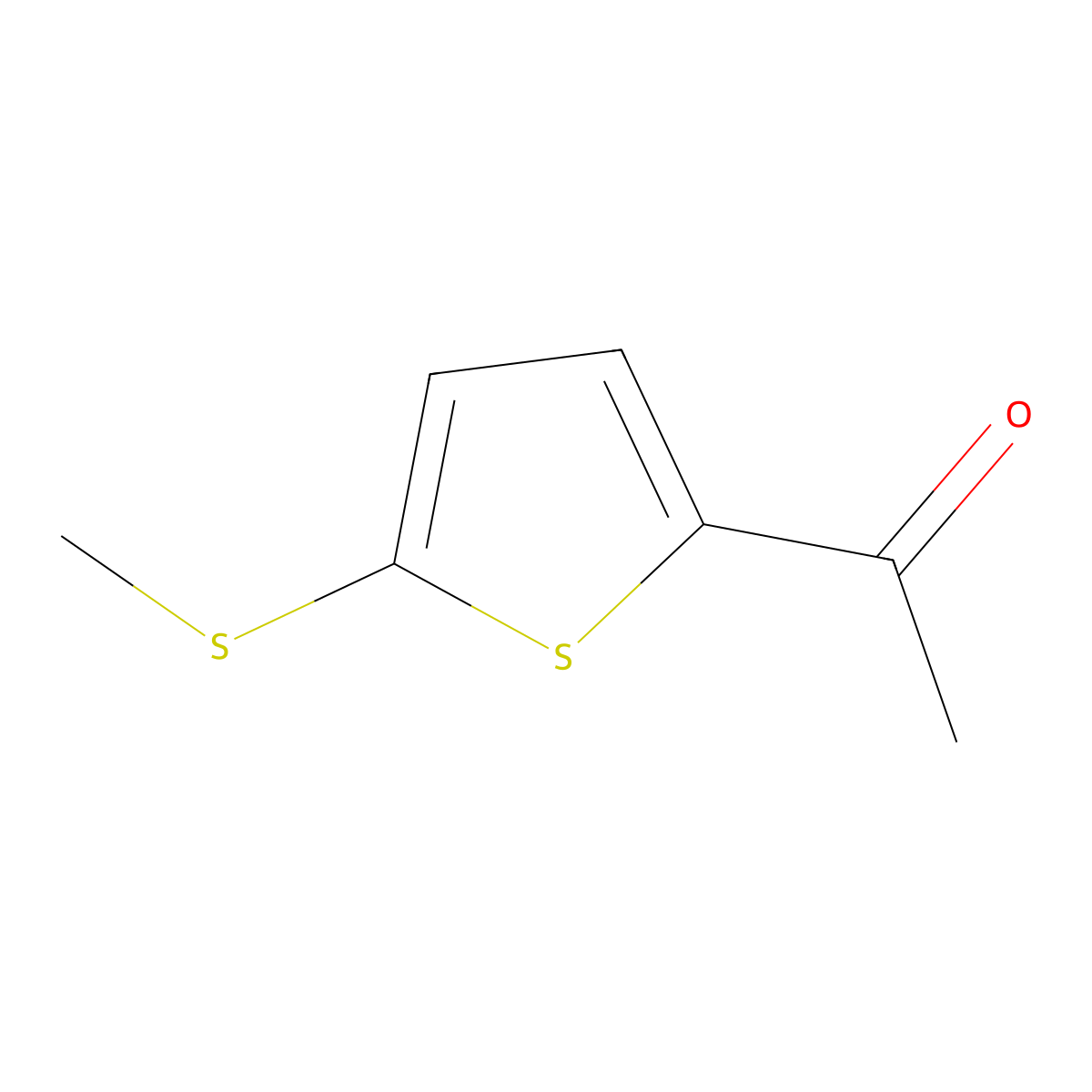 1-(5-(Methylthio)thiophen-2-yl)ethanone molecular structure, CAS 22102-48-3